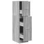 Preview: Apothekerschrank Grau Sonoma 30x41x118 cm Holzwerkstoff