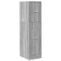 Preview: Apothekerschrank Grau Sonoma 30x41x118 cm Holzwerkstoff