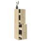 Preview: ARDEBO.de - Apothekerschrank Sonoma-Eiche 30x41x144,5 cm Holzwerkstoff