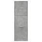 Preview: Apothekerschrank Betongrau 40x41x118 cm Holzwerkstoff