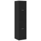 Preview: Apothekerschrank Schwarz 40x41x174,5 cm Holzwerkstoff
