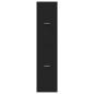 Preview: Apothekerschrank Schwarz 40x41x174,5 cm Holzwerkstoff