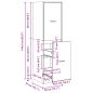 Preview: Apothekerschrank Artisan-Eiche 40x41x144,5 cm Holzwerkstoff