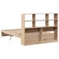 Preview: Massivholzbett mit Regal ohne Matratze 140x200 cm Kiefernholz