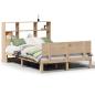 Preview: Massivholzbett mit Regal ohne Matratze 120x190 cm Kiefer