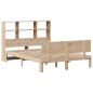 Preview: Massivholzbett mit Regal ohne Matratze 120x190 cm Kiefer