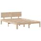 Preview: Massivholzbett mit Regal ohne Matratze 120x190 cm Kiefer
