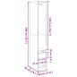 Preview: Kleiderschrank Artisan-Eiche 30x50x200 cm Holzwerkstoff