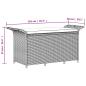 Preview: Gartenbank mit Kissen Braun 116x46x57 cm Poly Rattan
