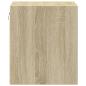 Preview: Wand-Nachttische mit LED-Leuchten 2 Stk. Sonoma-Eiche