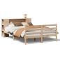 Preview: Massivholzbett mit Regal ohne Matratze 150x200 cm Kiefernholz