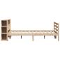 Preview: Massivholzbett mit Regal ohne Matratze 150x200 cm Kiefernholz