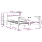 Preview: Massivholzbett mit Regal ohne Matratze 150x200 cm Kiefernholz