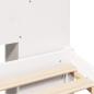 Preview: Massivholzbett mit Regal ohne Matratze Weiß 140x190 cm Kiefer