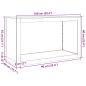 Preview: Brennholzregal 100x40x60 cm Verzinkter Stahl