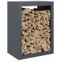 Preview: Brennholzregal Anthrazit 60x40x80 cm Stahl