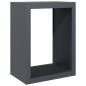 Preview: Brennholzregal Anthrazit 60x40x80 cm Stahl