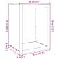 Preview: Brennholzregal Anthrazit 60x40x80 cm Stahl