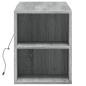 Preview: TV-Wandschrank mit LED-Beleuchtung Grau Sonoma 135x31x39,5 cm