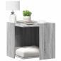 Preview: ARDEBO.de - Katzenklo Grau Sonoma 53x53x51 cm Holzwerkstoff
