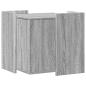 Preview: Katzenklo Grau Sonoma 53x53x51 cm Holzwerkstoff