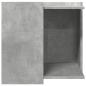 Preview: Katzenklo Betongrau 53x53x51 cm Holzwerkstoff