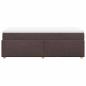 Preview: Boxspringbett mit Matratze Dunkelbraun 80x200 cm Stoff