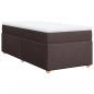 Preview: Boxspringbett mit Matratze Dunkelbraun 80x200 cm Stoff