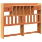 Preview: Kopfteil mit Stauraum Wachsbraun 150 cm Massivholz Kiefer
