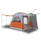 Preview: Autozelt 4 Personen Grau und Orange Wasserfest