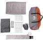 Preview: Autozelt 4 Personen Grau und Orange Wasserfest
