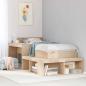 Preview: ARDEBO.de - Massivholzbett ohne Matratze 80x200 cm Kiefernholz