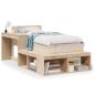 Preview: Massivholzbett ohne Matratze 80x200 cm Kiefernholz
