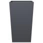 Preview: Pflanzkübel 2 Stk. Anthrazit 45x45x75 cm Stahl