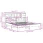 Preview: Massivholzbett ohne Matratze 180x200 Kiefernholz