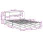 Preview: Massivholzbett mit Regal ohne Matratze 120x200 cm