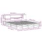 Preview: Massivholzbett mit Regal ohne Matratze 200x200 cm Massivholz