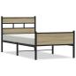 Preview: Bettgestell ohne Matratze Sonoma-Eiche 80x200 cm Holzwerkstoff