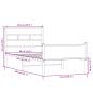 Preview: Bettgestell ohne Matratze Sonoma-Eiche 80x200 cm Holzwerkstoff