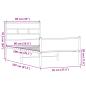 Preview: Bettgestell ohne Matratze Sonoma-Eiche 90x200 cm Holzwerkstoff
