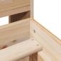 Preview: Massivholzbett ohne Matratze 140x190 cm Kiefernholz