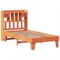 Preview: Massivholzbett ohne Matratze Wachsbraun 75x190 cm Kiefernholz