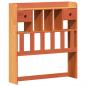 Preview: Massivholzbett ohne Matratze Wachsbraun 75x190 cm Kiefernholz