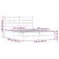 Preview: Bettgestell ohne Matratze Braun Eiche 150x200 cm Holzwerkstoff