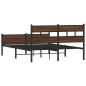 Preview: Bettgestell ohne Matratze Braun Eiche 140x190 cm Holzwerkstoff