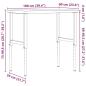 Preview: Werkbank 100x60x(73-99,5) cm Massivholz Eiche Rechteckig