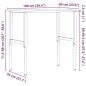 Preview: Werkbank 100x60x(71,5-98) cm Massivholz Buche Rechteckig