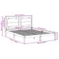 Preview: Massivholzbett Extra Lang ohne Matratze 160x210 cm