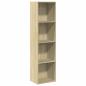 Preview: Bücherregal Sonoma-Eiche 40x30x152 cm Holzwerkstoff