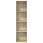 Preview: Bücherregal Sonoma-Eiche 40x30x152 cm Holzwerkstoff